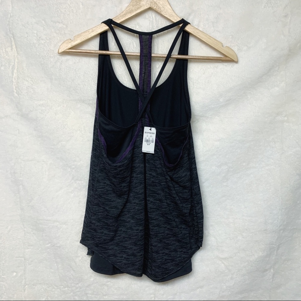NWT Performance RacerBack Tank Black/Gray Small - Picture 4 of 8